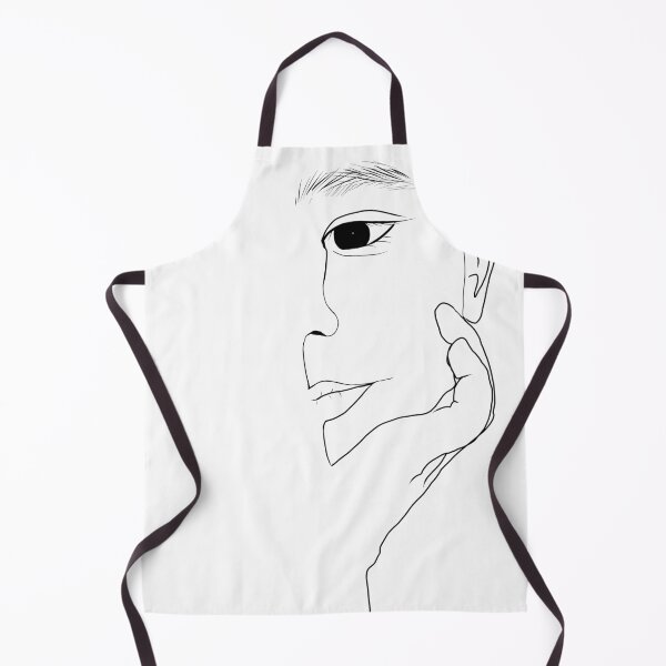 Item preview, Minimalist Hand On Face Line Art⁠ designed and sold by a1-x.