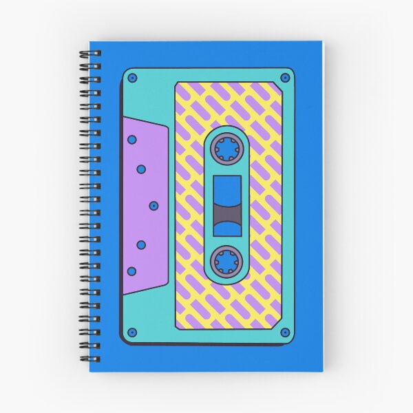 Item preview, Retro Cassette Tape in Turquoise, Purple and Yellow designed and sold by LaRoach Digital Arts.