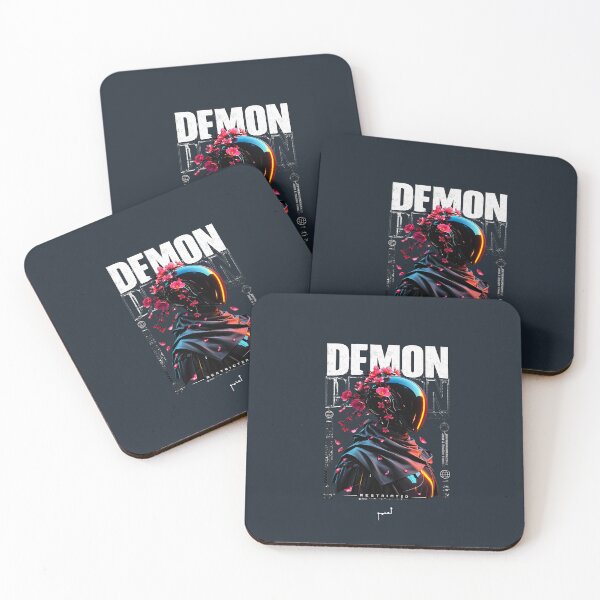 Item preview, Demon Protocol – Cyberpunk Floral Warrior designed and sold by Musamem  Designs.