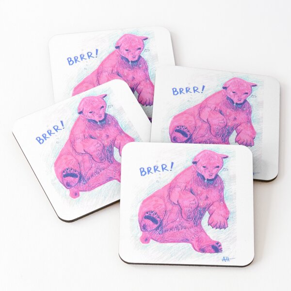 Item preview, Pink Bear in Water designed and sold by studiocean.