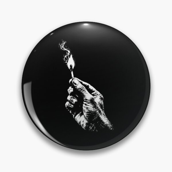 Item preview, Matchstick Retro Hand Holding Burning Match Art designed and sold by gunaone-design.
