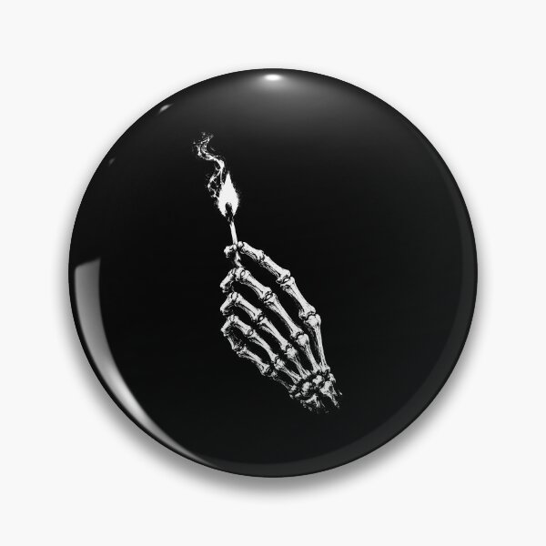 Item preview, Matchstick Skeleton Hand Holding Burning Match Art designed and sold by gunaone-design.