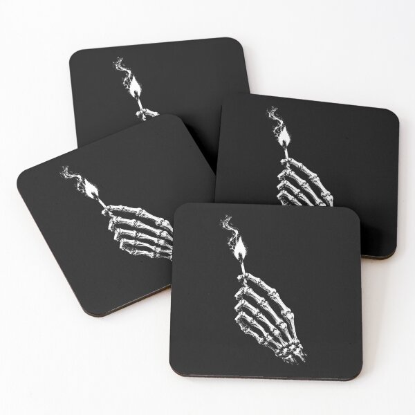 Item preview, Matchstick Skeleton Hand Holding Burning Match Art designed and sold by gunaone-design.