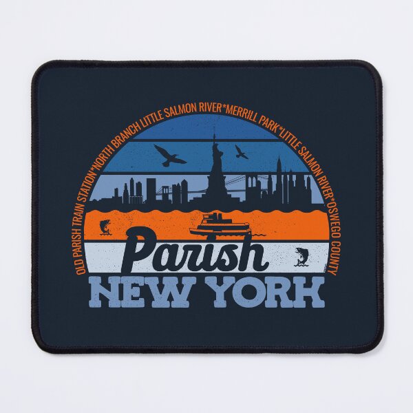 Item preview, Parish New York Sunset Retro Vintage Local Pride Logo designed and sold by CRHPOD20.
