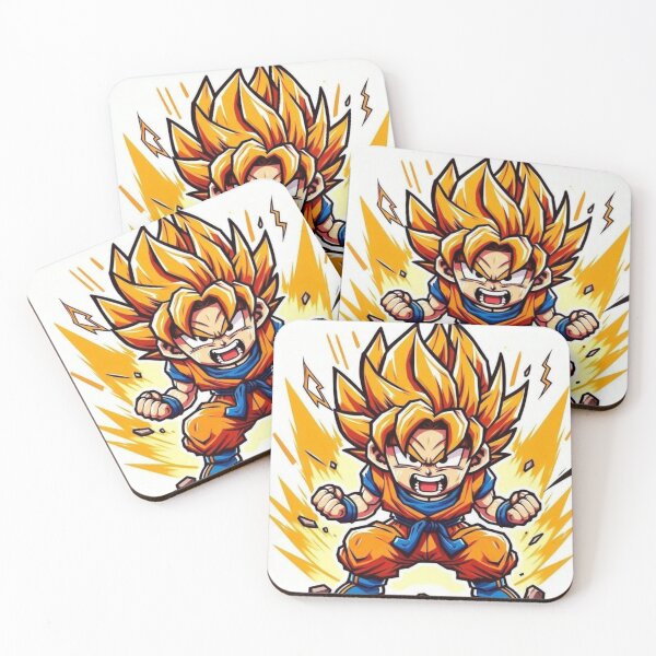 Item preview, Camiseta gráfica Chibi Goku Super Saiyan Power Up designed and sold by SelosoPaheng.