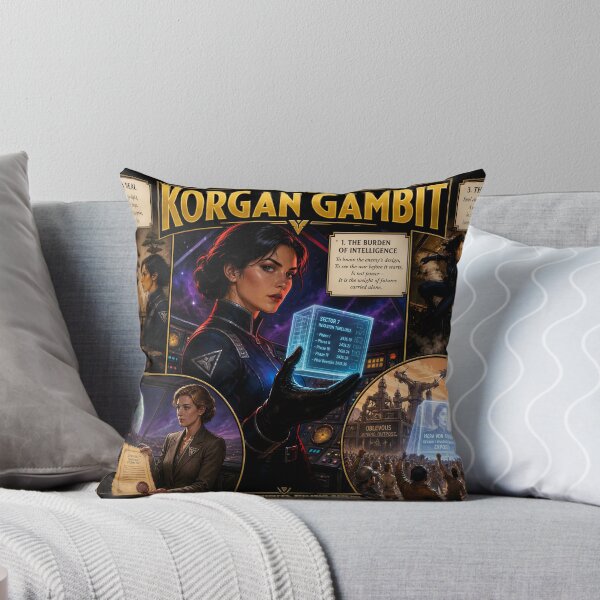 Item preview, The Korgan Gambit Retro Deco Sci-Fi Poster Art Hopefule AI Concept Art by Xzendor7 designed and sold by Xzendor7 Digital Art Creations.