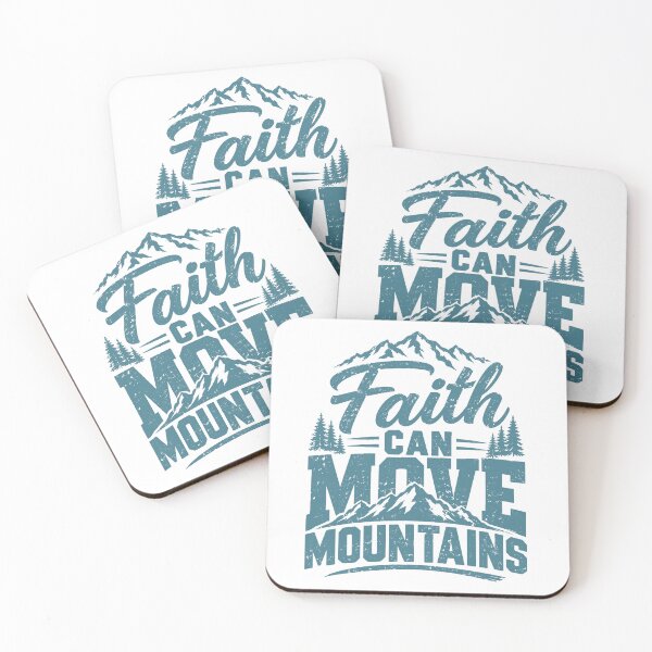 Item preview, Faith Can Move Mountains Christian Mountain Inspirational Quote designed and sold by BDLuck2021.