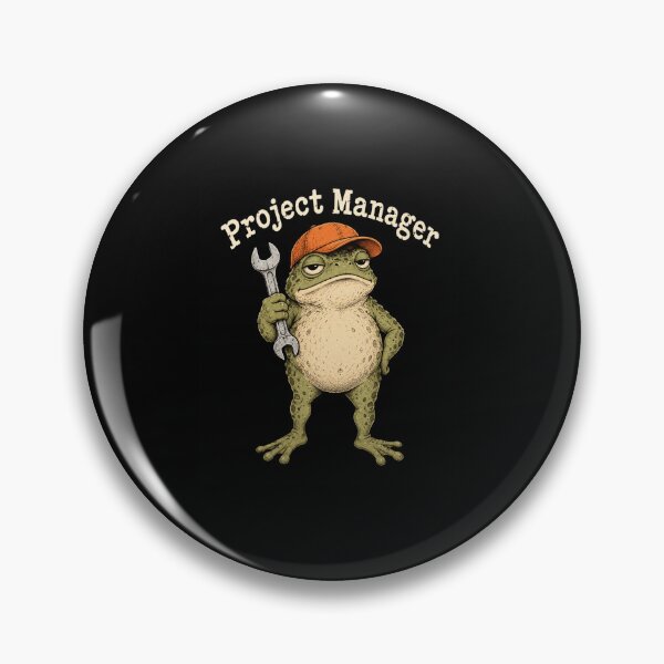 Item preview, Project Manager Funny Frog Mechanic with Wrench designed and sold by anapldv.