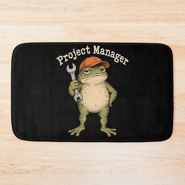 Item preview, Project Manager Funny Frog Mechanic with Wrench designed and sold by anapldv.