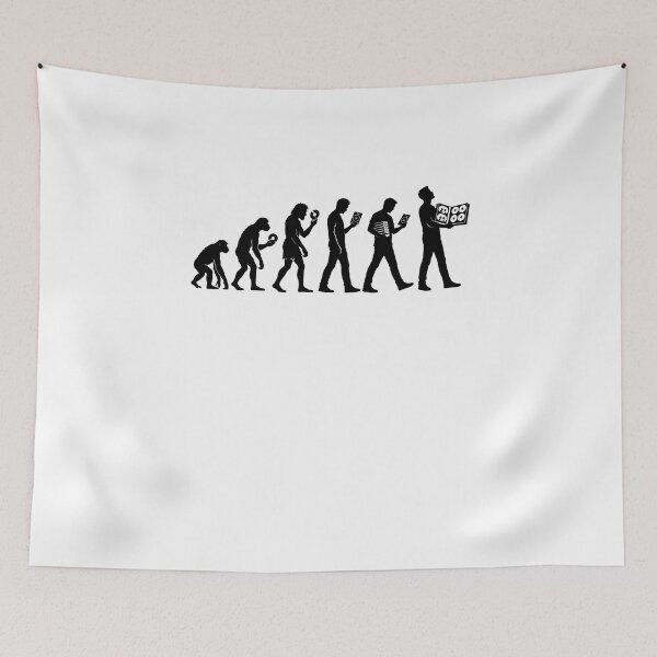 Item preview, evolution Abstract Humanoid Silhouette Wall Art designed and sold by anapldv.