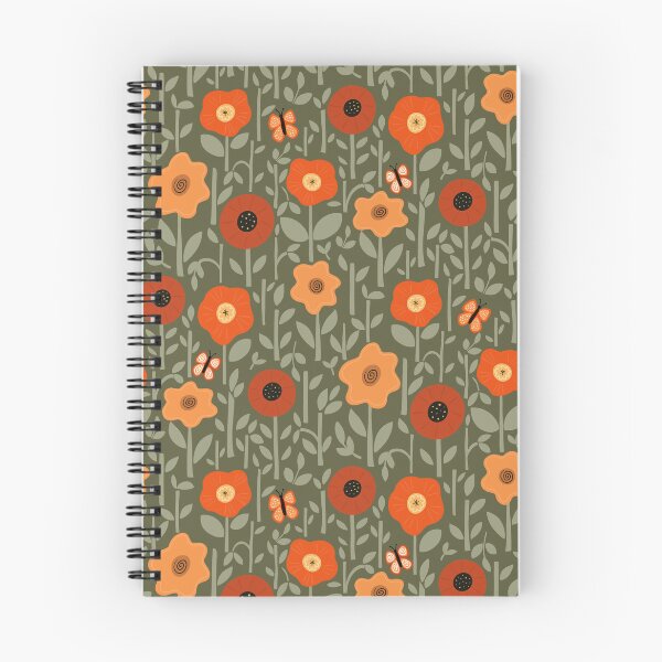 Item preview, Josie Floral - forest green designed and sold by Willow & Grace Designs.
