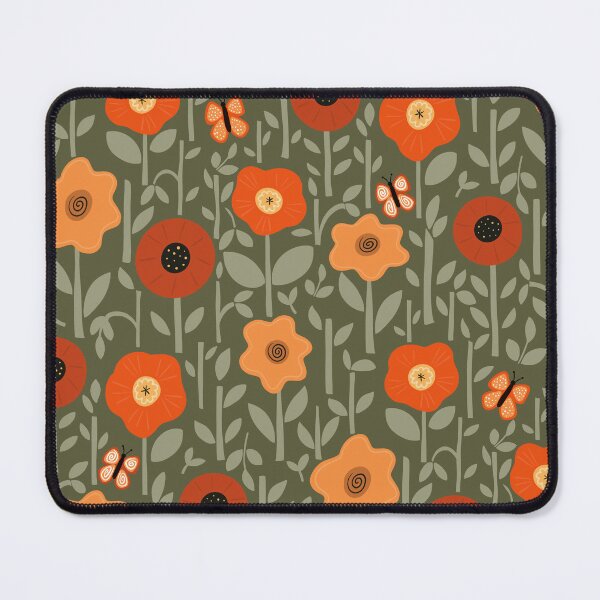 Item preview, Josie Floral - forest green designed and sold by Willow & Grace Designs.
