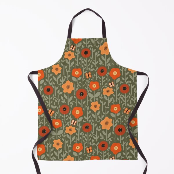 Item preview, Josie Floral - forest green designed and sold by Willow & Grace Designs.