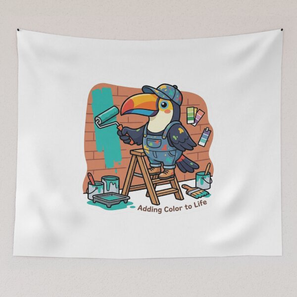 Item preview, Cute Toucan Painter – Adding Color to Life Painter Gift designed and sold by Isliath.