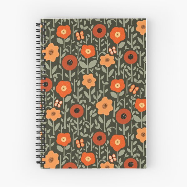 Item preview, Josie Floral - black designed and sold by Willow & Grace Designs.