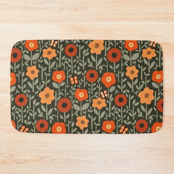 Item preview, Josie Floral - black designed and sold by Willow & Grace Designs.