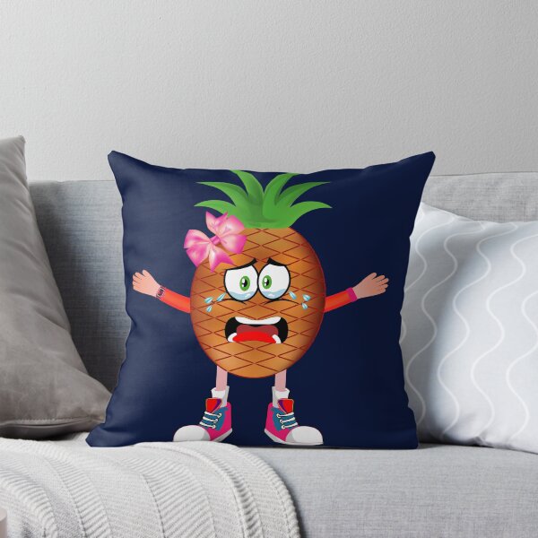 Item preview, Crying Pineapple Animated Character Girl Version designed and sold by ExpressiveToon.