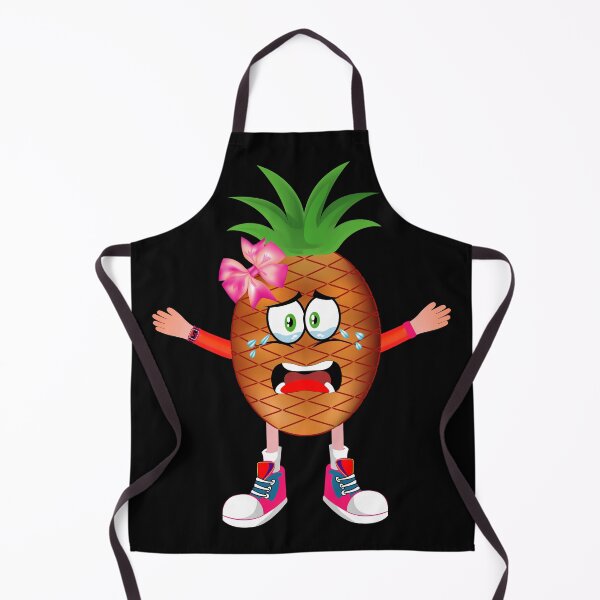 Item preview, Crying Pineapple Animated Character Girl Version designed and sold by ExpressiveToon.