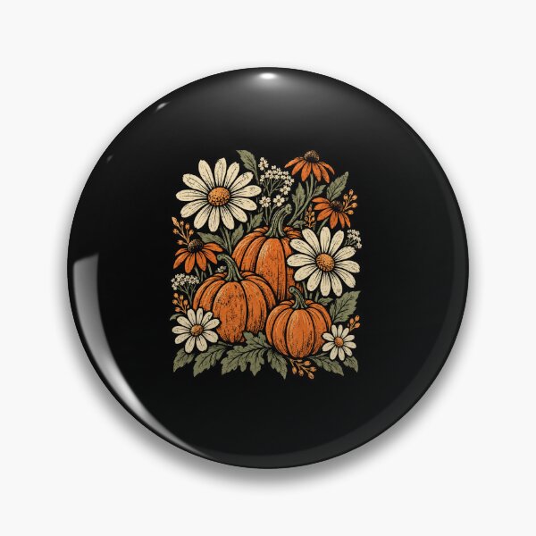 Item preview, pumpkin floral harvest autumn botanical illustration designed and sold by anapldv.