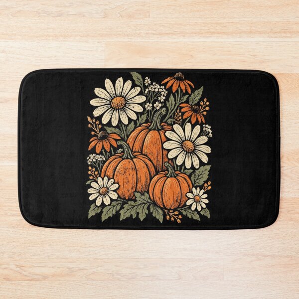 Item preview, pumpkin floral harvest autumn botanical illustration designed and sold by anapldv.