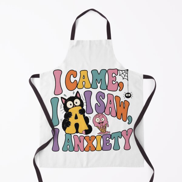 Item preview, I Came I Saw I Had Anxiety Cute Retro Black Cat Halloween designed and sold by VisualVerseLab.