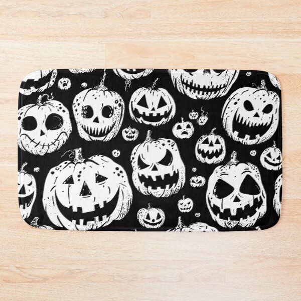 Item preview, Halloween Spooky Jack-O-Lanterns In Black and White designed and sold by DEC02.