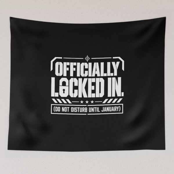 Item preview, Offically Locked In Funny January Lockdown Quote designed and sold by anapldv.