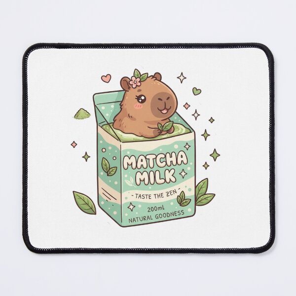Item preview, Kawaii Capybara Matcha Milk Carton Sticker | Cute Y2K Aesthetic Sticker designed and sold by HOODYBUDSTYLES.