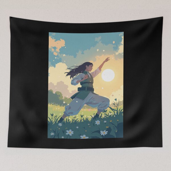 Item preview, Serenity In Bloom Hinatas Sunlit Meadow designed and sold by BourgeoisMeagan.