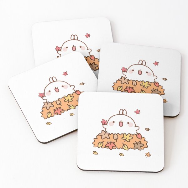 Item preview, Cute Kawaii White Rabbit Aesthetic Art - Autumn designed and sold by TheStickLab.