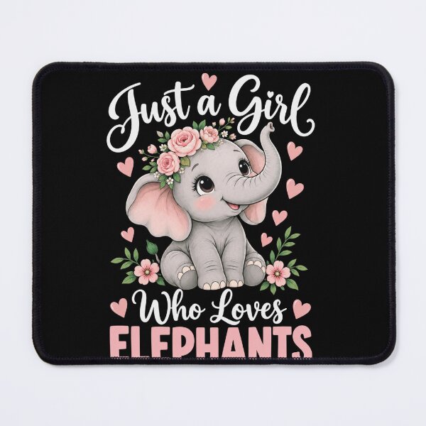 Item preview, Elephant Love Cute Floral Baby Elephant Heart Theme designed and sold by anapldv.