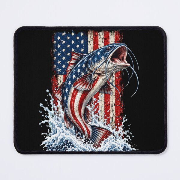 Item preview, Catfish Patriotic American Flag Splash Art designed and sold by anapldv.