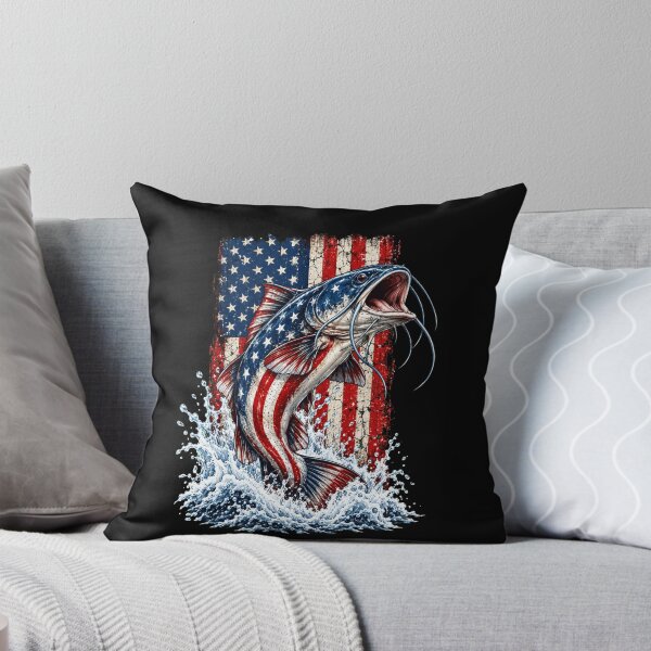 Item preview, Catfish Patriotic American Flag Splash Art designed and sold by anapldv.
