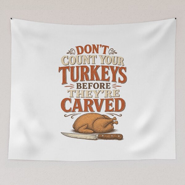 Item preview, Don't Count Your Turkeys Before They're Carved Shirt designed and sold by CerealBoxInk.