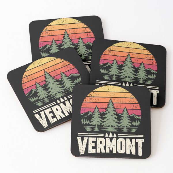 Item preview, Vermont Vintage Sunset Forest Mountain Retro Graphic designed and sold by anapldv.