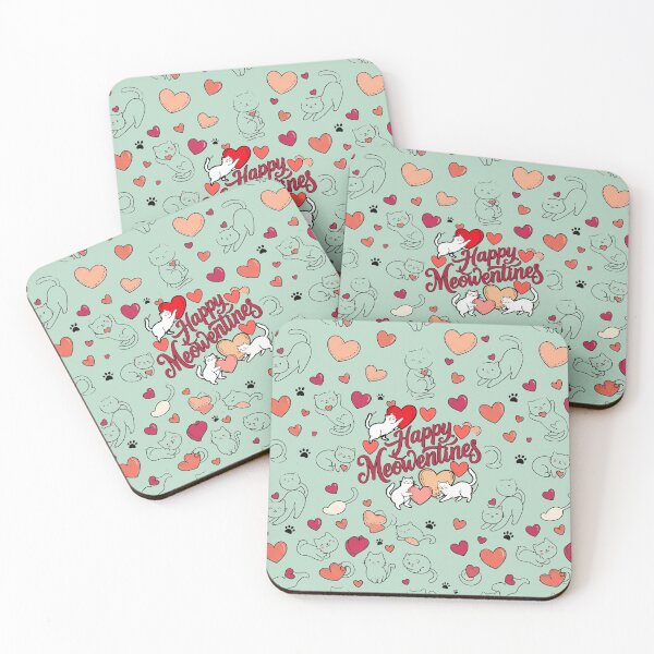 Item preview, Happy Mewentines Cute Valentine Cats designed and sold by ArtDesignTp.
