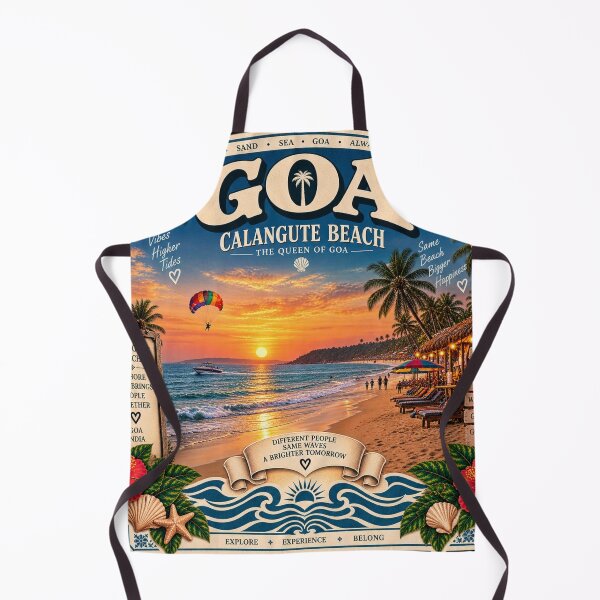 Item preview, Calangute Beach — The Queen of Goa · Sun Sand Sea designed and sold by Goanheartprints.