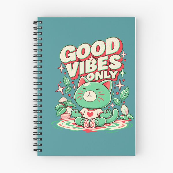 Item preview, Good Vibes Only Meditation Cat designed and sold by sazuii.