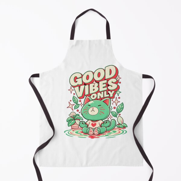 Item preview, Good Vibes Only Meditation Cat designed and sold by sazuii.
