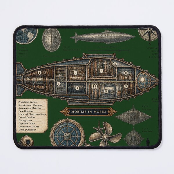 Item preview, Nautilus — Captain Nemo’s Submersible Vessel designed and sold by Cohaagens Bazaar.
