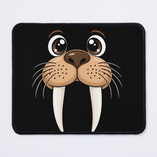 Item preview, Walrus Face Cute Cartoon Animal with Big Tusk Eyes designed and sold by anapldv.