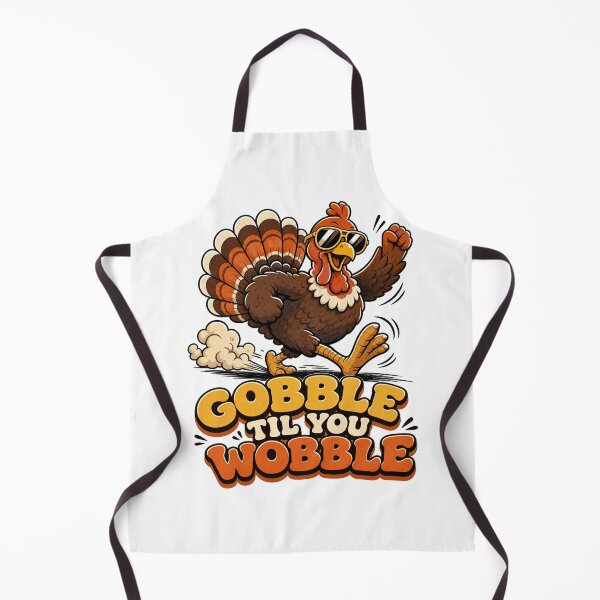 Item preview, Gobble Til You Wobble Funny Thanksgiving Shirt designed and sold by CerealBoxInk.