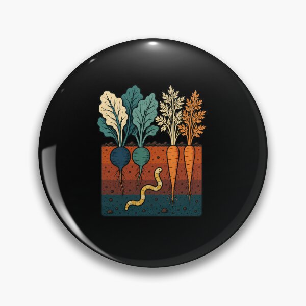 Item preview, Radish Root Vegetable Art with Underground Garden Scene designed and sold by anapldv.