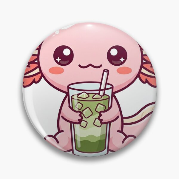 Item preview, Axolotl Matcha Latte Cute Kawaii designed and sold by DofinaSur.