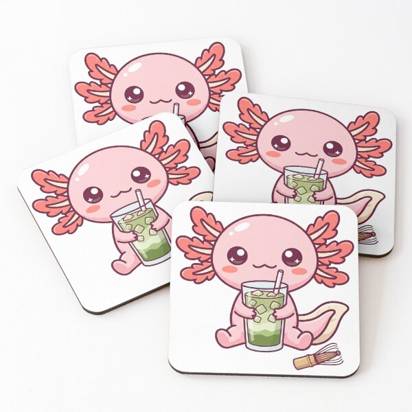 Item preview, Axolotl Matcha Latte Cute Kawaii designed and sold by DofinaSur.