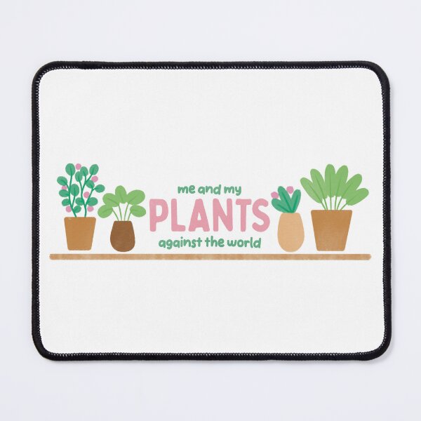 Item preview, Me and My Plants Against the World Cute Houseplant Shelf designed and sold by winterpumpkin.