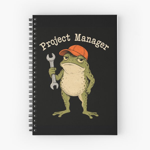 Item preview, Project Manager Frog with Wrench Funny Construction Mascot designed and sold by anapldv.