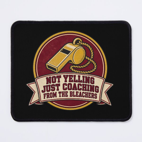 Item preview, Not Yelling Just Coaching From The Bleachers Football Mom designed and sold by Ela-graphicwiz.