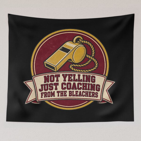 Item preview, Not Yelling Just Coaching From The Bleachers Football Mom designed and sold by Ela-graphicwiz.
