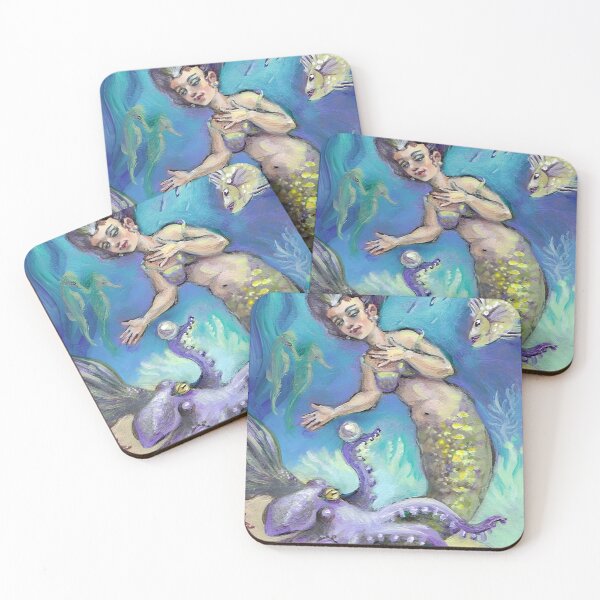 Item preview, Mermaid and Purple Octopus Pearl Story designed and sold by tbartstay.